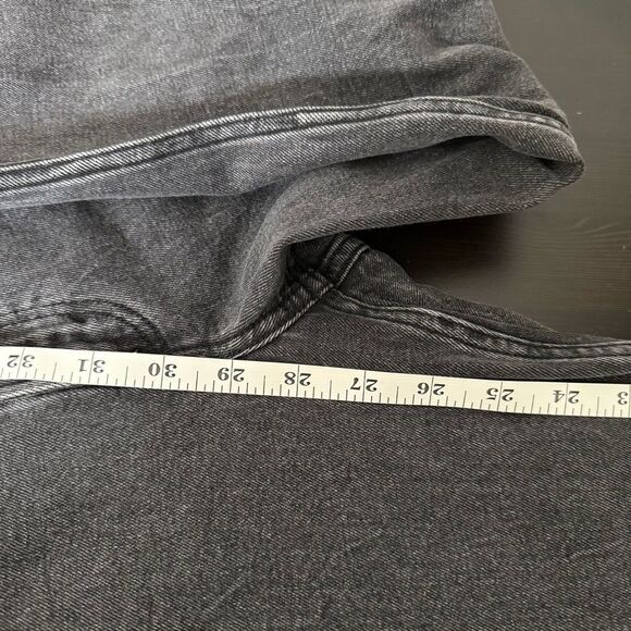 Abercrombie & Fitch The Mom High Rise Jeans Sz 25 0L Black Curve Love Denim - Picture 13 of 13